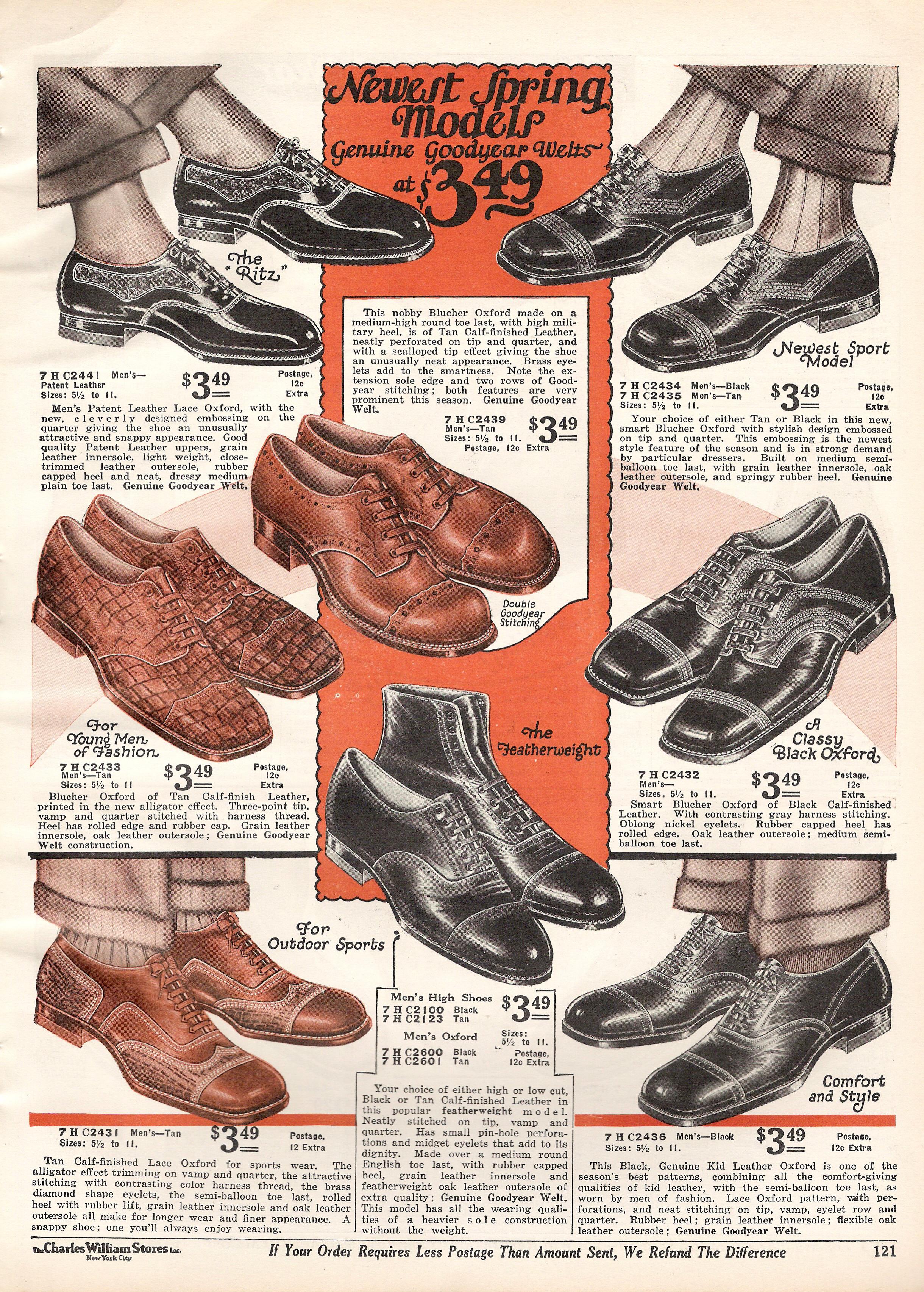 1930s shoes history
