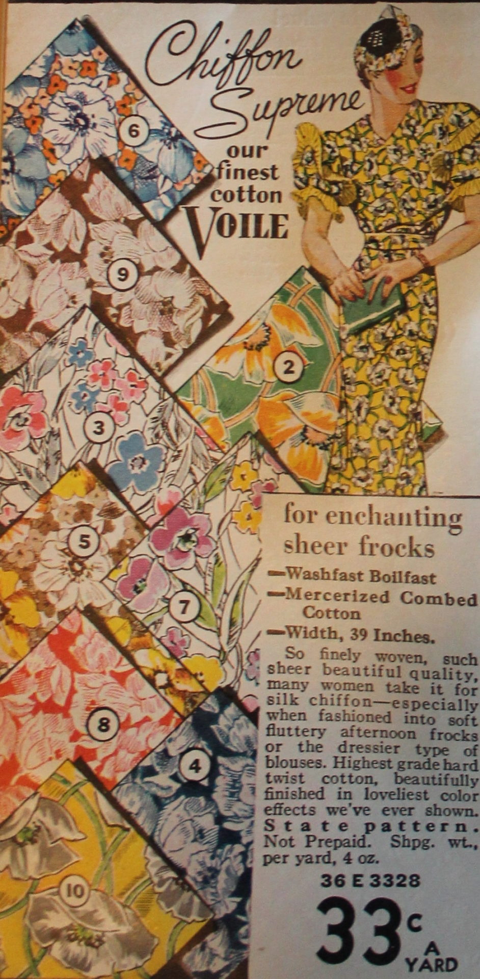 1930s Fashion Colors Fabrics