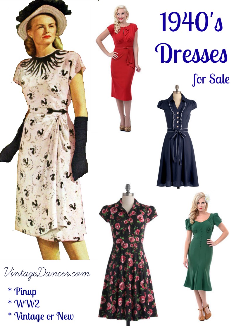 10  Websites with 1940s Dresses for Sale