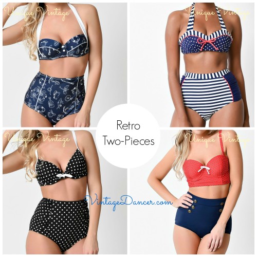Nautical style two-pieces from Unique Vintage