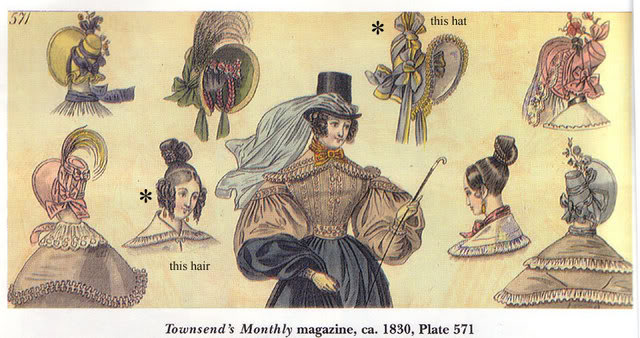 1830 Victorian hats