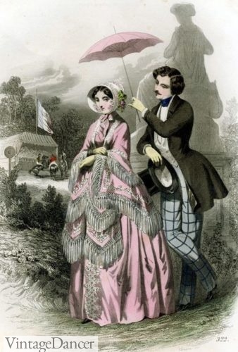 1840s parasol Victorian era