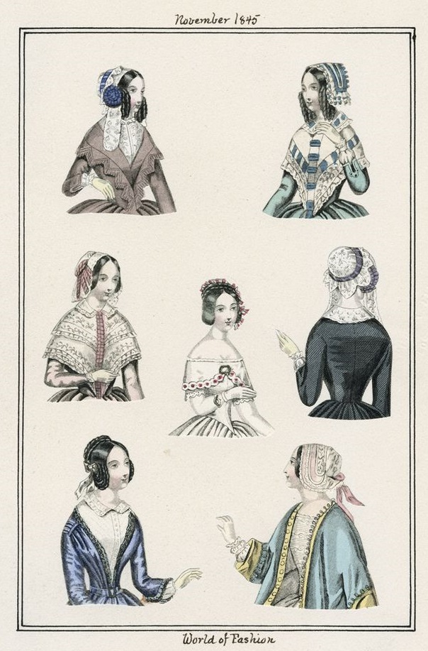 1845 Victorian bonnets