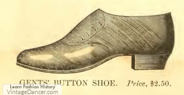 1850s mens button shoes men Victorian