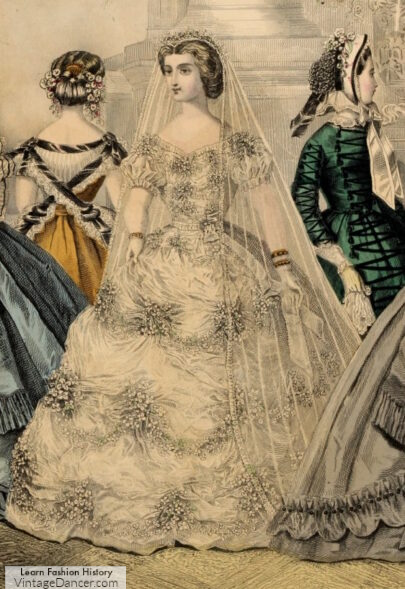 1860s wedding dress Victorian wedding gown