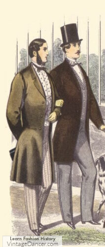 1860s mens fashion Victorian frock coats