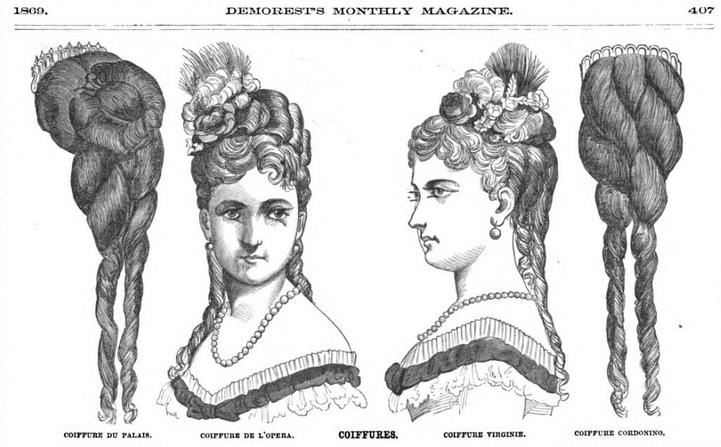 Victorian Hairstyles 1840s, 1850s ,1860s ,1870s ,1880s ,1890s