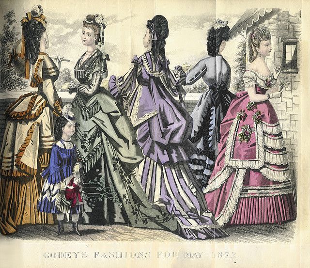 Victorian Fashion Colors & Fabrics 1840s-1890s