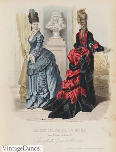 1870s victorian dresses colors
