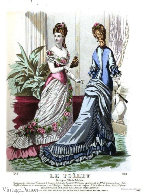 1870s Dresses, 1870s Costumes for Sale