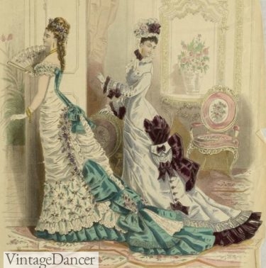 1876 French ballgowns