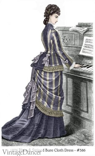 1876 striped dress