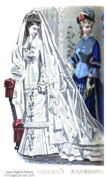 1870s wedding dress Victorian wedding gown