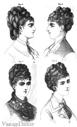 Victorian Hairstyles 1840s, 1850s ,1860s ,1870s ,1880s ,1890s, Vintage Dancer