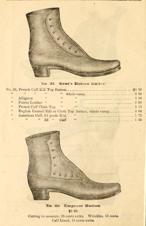 Men's Victorian Boots and Shoes History