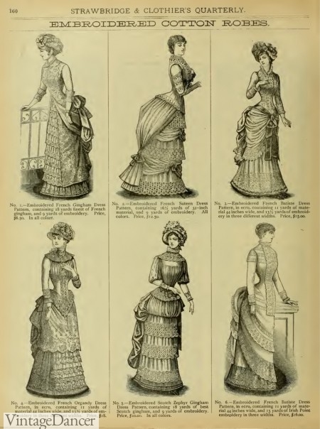 early 1880s bustle dresses