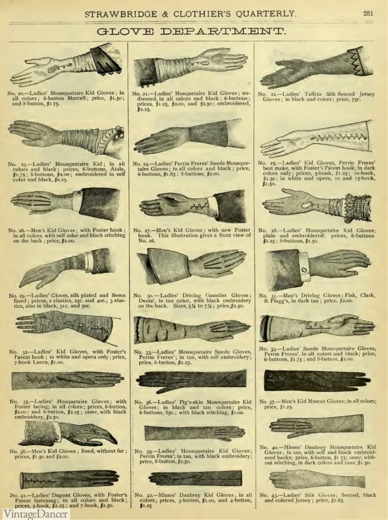 Victorian Hand Fan, Gloves, Belt Accessories