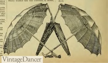 Victorian fashion 1882 parasols