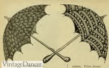 1882 Victorian pattern parasols. Click to see more Victorian parasol pictures.