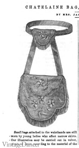 Victorian Chantelaine bag 1880s