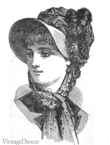 1882 bonnet Victorian hat