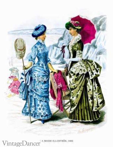 1880s fashion summer dresses