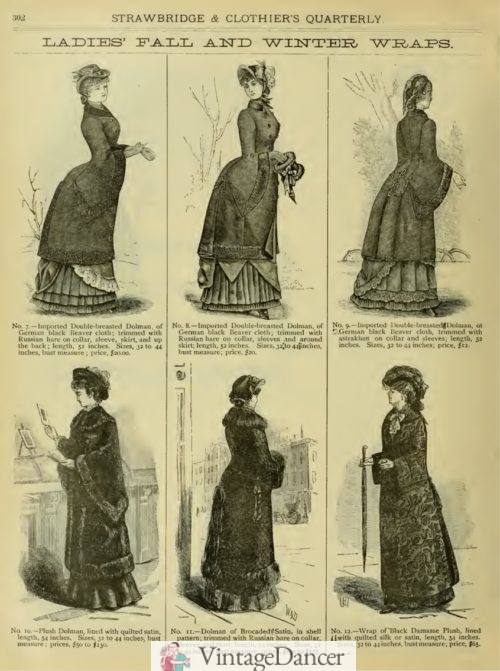 1883 dolman sleeve coats mantels wraps