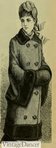 1883 fur muff and coat