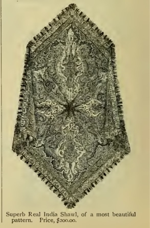 1883 India shawl Victorian