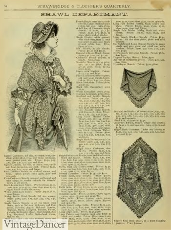 1883 lace shawls