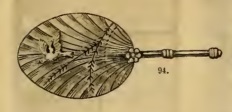1880s paddle fan handfan Victorian
