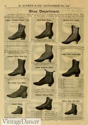 1886 Boots with Buttons and Contrasting Tops