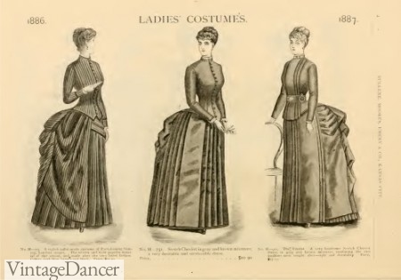 1886 Bustle dresses