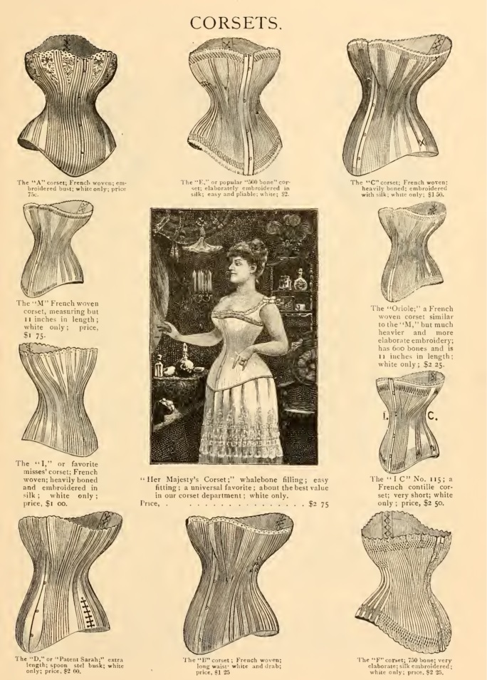 1886 Corsets Victorian era lingerie underwear