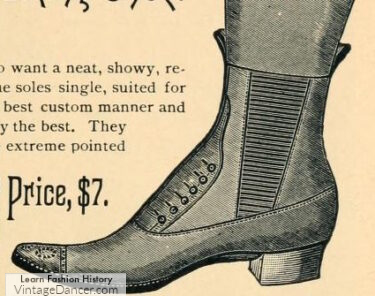 1890s mens Victorian chelsea boots Congress boots