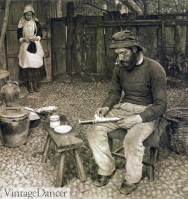 1887 mens fisherman Victorian sweater jumper