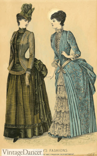 1888 lace flounced underskirt