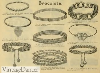 Victorian fashion 1890 jewelry