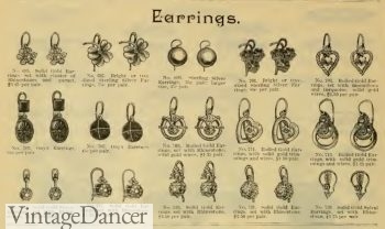1890 Victorian earrings