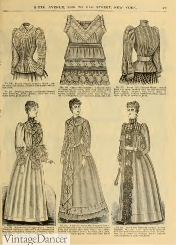 1890 Victorian Nightgowns, nightdresses, robes