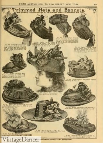 1890 Victorian Hats