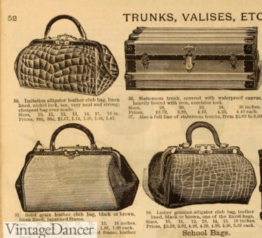 Victorian bags travle luggage small doctor bags club bags