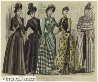 1890s Fashion, Clothing, Costumes History