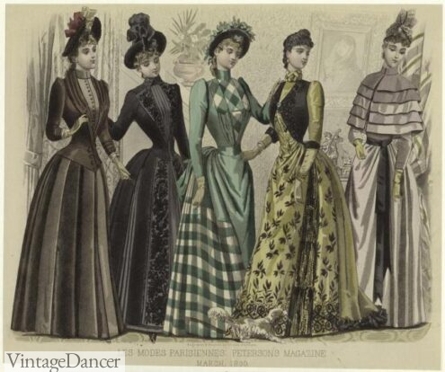 Antique women's clothing from 1890: See the styles Victorian ladies were  wearing - Click Americana