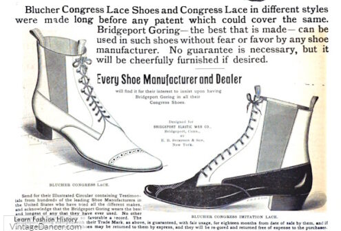 1890s men's Victorian boots lace up