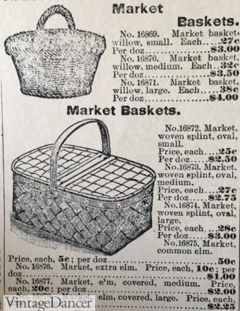 1892 woven market baskets