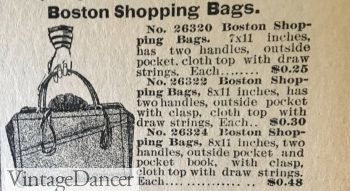 1892 Boston shopping bag