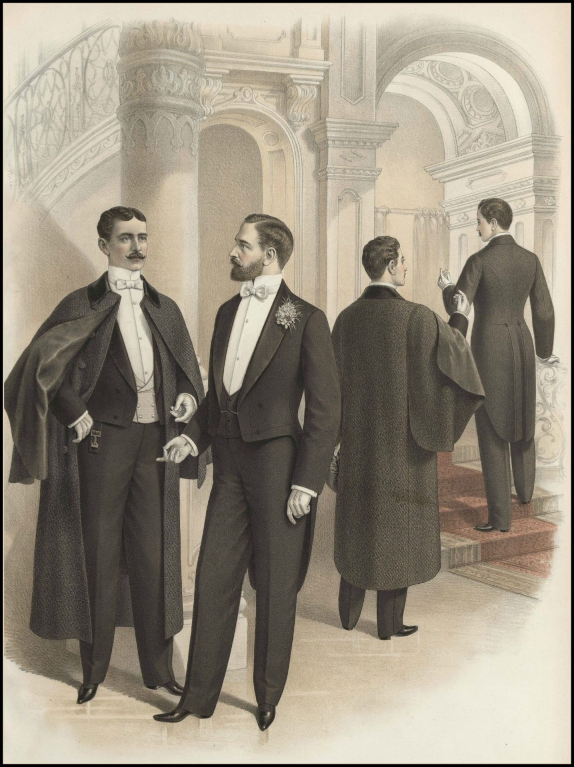 1894 The Sartorial Art Journal 1894 Mens Formal Eve Tuxedo Color 1149x1536 