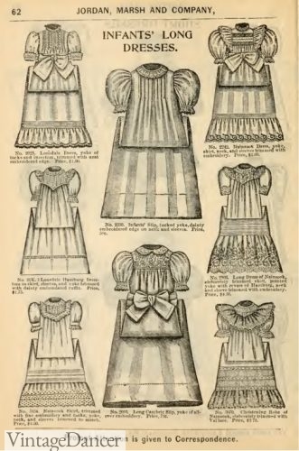 1895 Victorian baby gowns dresses