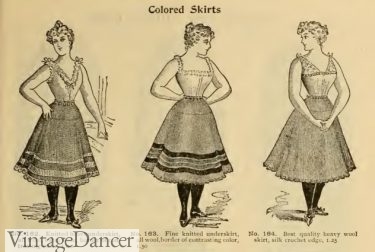 1896 knit petticoats
